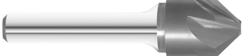 1 inch Dia x 1/2 Shank x 3 OAL - 90 Deg countersink - 6 Flute - Uncoated - Solid Carbide - ID: 494013-18910