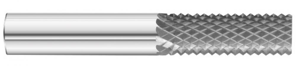 0.25 Inch( 1/4) Dia x 0.25 Shank x 1 Flute x 3 OAL - Right Hand Spiral - Style A - No End Cut Burr Router- 10 Flute - Uncoated - Solid Carbide - ID: 494023-26260
